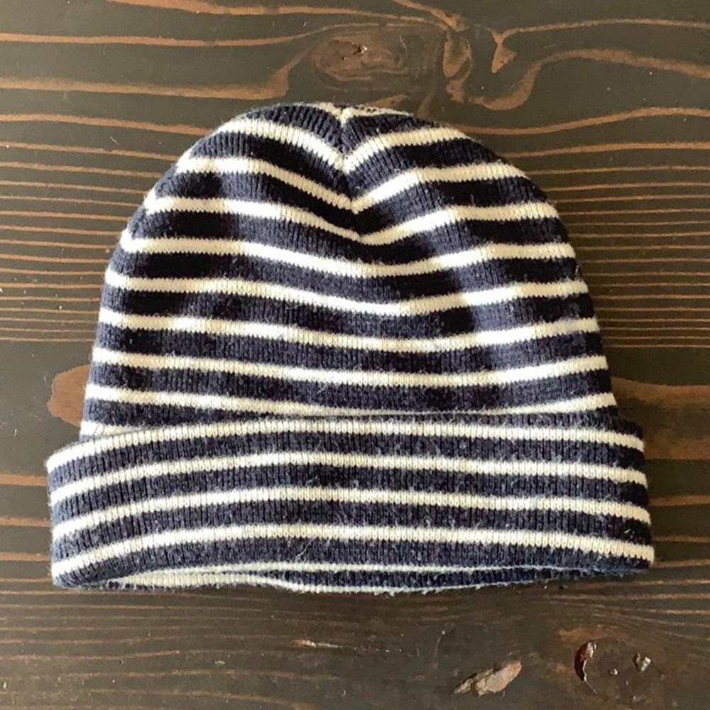 Unisex striped beanie